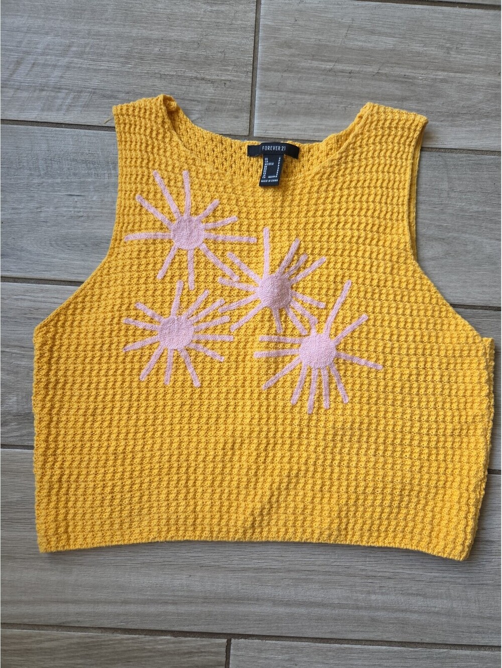 Crochet crop top tank
